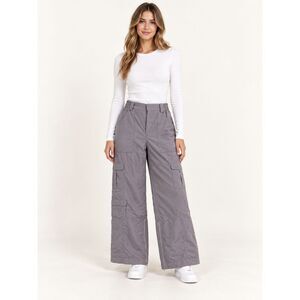ALO Yoga High-Waist Ski-Moto Puffer Cargo Pants Fog S NWOT